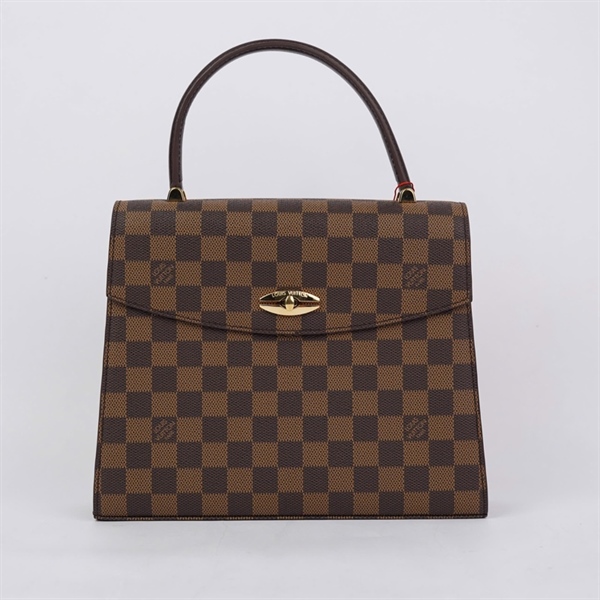 Túi LV Vintage Kelly ô vuông nâu (SR0918) sz26 +