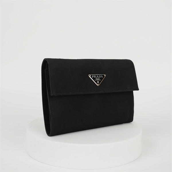 Ví Prada đen gập 3 KG+