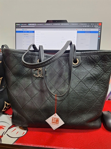 Túi Chanel Tote đen (19244605) sz35-41 (BQ) KG+