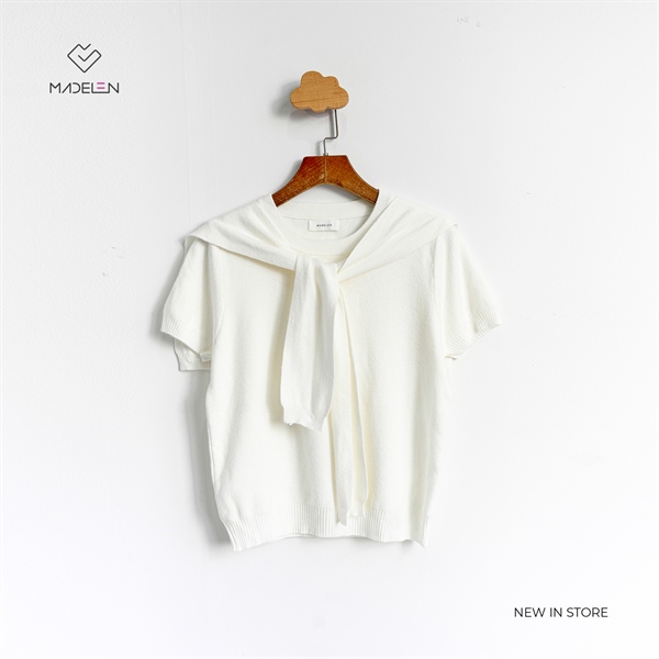 Len Picked - Áo Len Trơn Phối Khăn