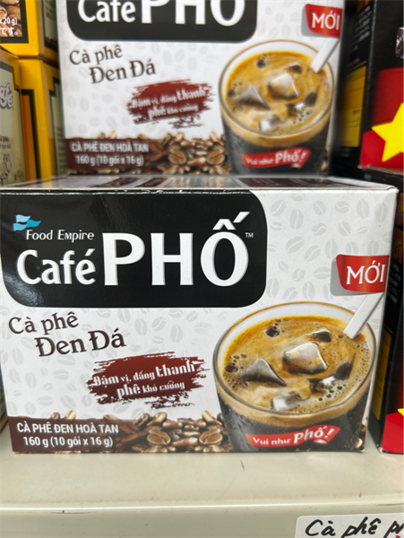 Cà phê phố đen đá