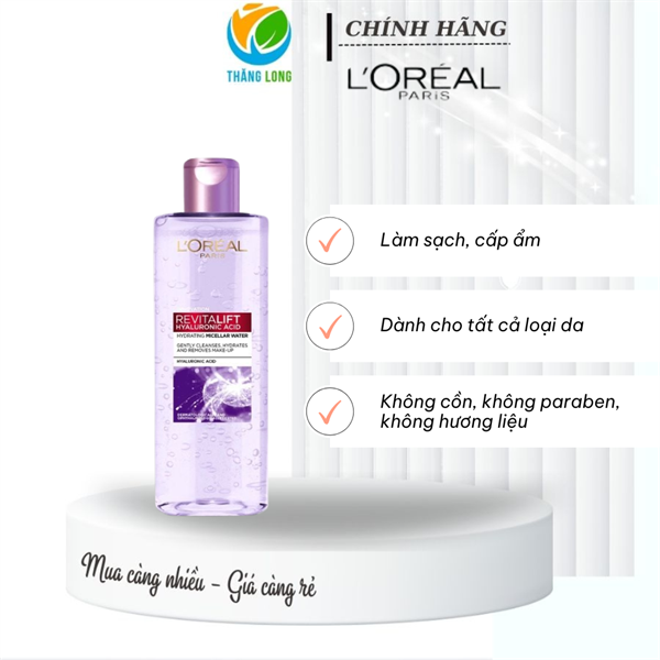 Nước Tẩy Trang L'Oréal Căng Mịn Da 95ml