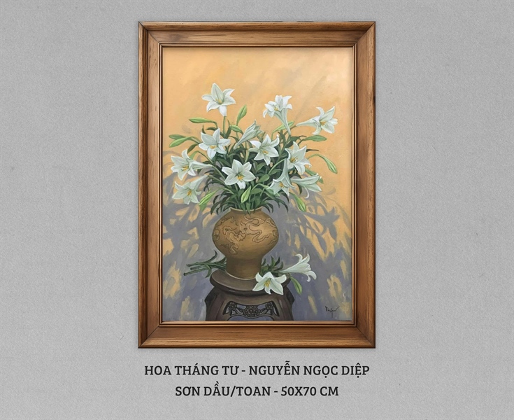 Hoa tháng tư - Nguyễn Ngọc Diệp - 50x70 cm