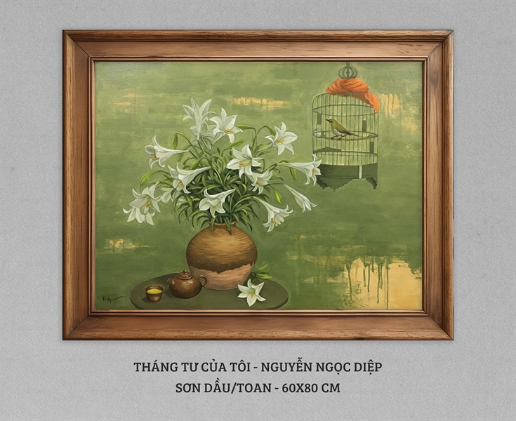 Tháng tư của tôi - Nguyễn Ngọc Diệp - 60x80 cm