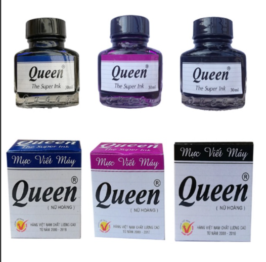 Mực viết Queen (X; Đ+T) *12