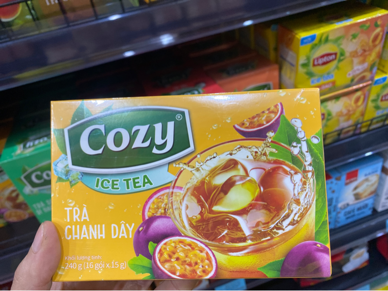 Trà Cozy Ice Tea chanh leo 240gr (16 gói*15gr)/30