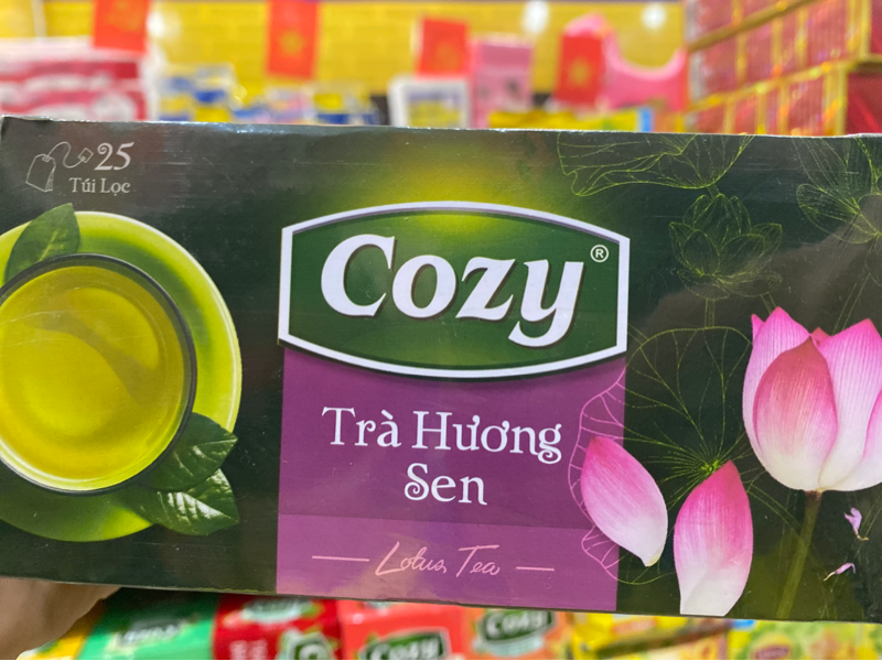 Trà hương sen (Nhãn hiệu cozy) (25 gói *2g)
