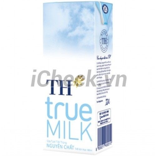 Sữa tiệt trùng TH True Milk nguyên chất 180ml