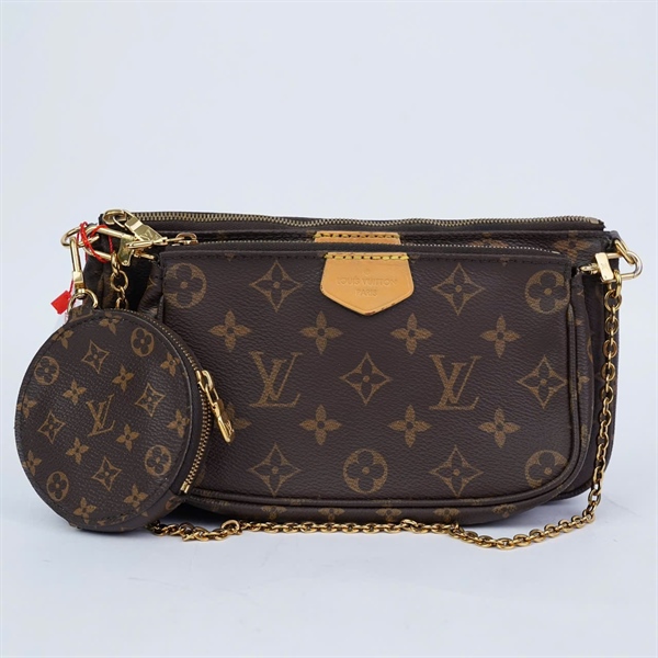 Túi LV Multi Pochette set 3 hoa nâu (MB3280) sz23-18-9 (BQ) KG+