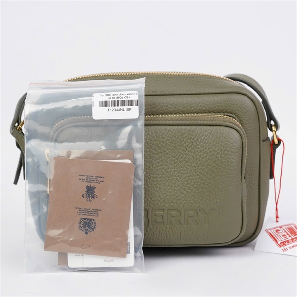 Túi BBR đeo chéo xanh rêu sz18 (BQ) KG+