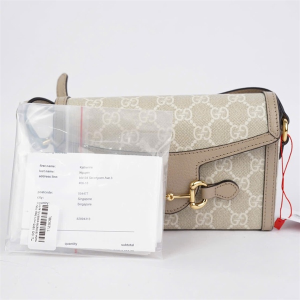 Túi GG 1955 mini bag màu nude (699296-498879) sz18 (BQ) KG+