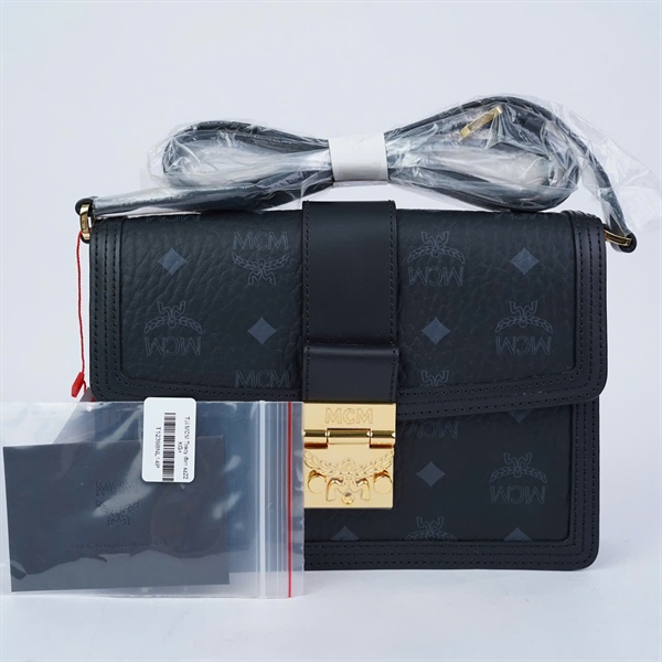 Túi MCM Tracy đen sz22 KG+