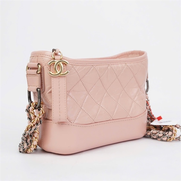 Túi Chanel Gab hồng (27211201) sz20 (BQ) KG+