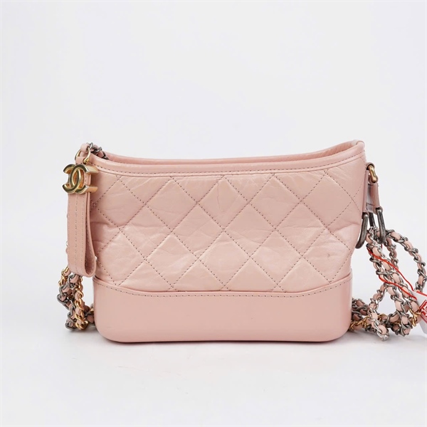 Túi Chanel Gab hồng (27211201) sz20 (BQ) KG+