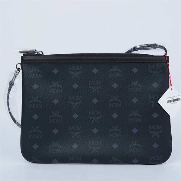 Túi MCM kẹp nách đen sz29 KG+