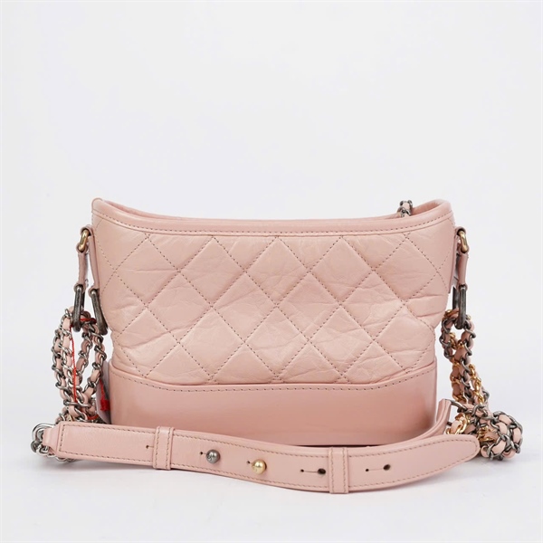 Túi Chanel Gab hồng (27211201) sz20 (BQ) KG+