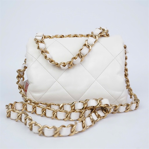 Túi Chanel trắng (KH466N28) sz20 KG+
