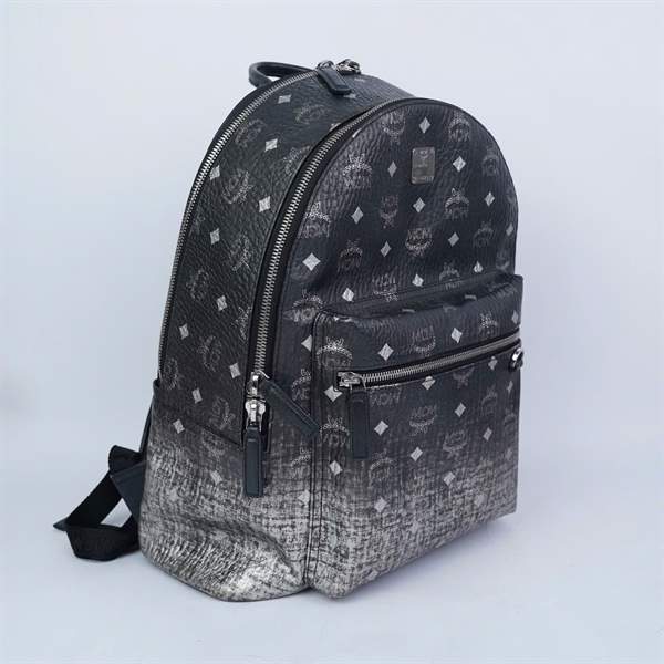 Balo MCM đen loang 33x13x40cm KG+