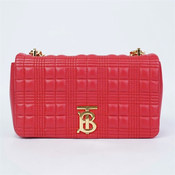 Túi Burberry Lola đỏ sz23 KG+