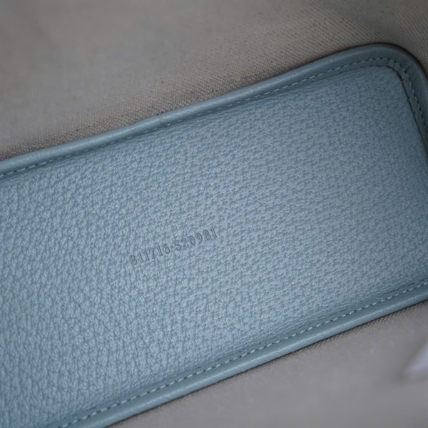 Túi GG Tote xanh kèm ví (811716-520981) sz22-24 +