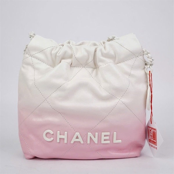 Túi Chanel Hobo hồng ombre trắng (HC1KU439) sz17 (BQ) KG+