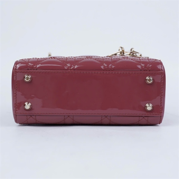 Túi Dior Lady hồng đất (17-BO-0290) szmini (BQ) KG+