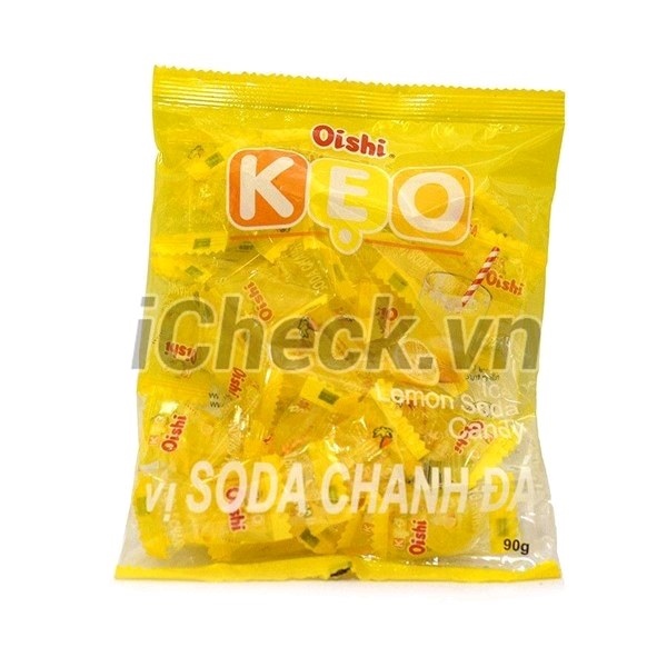 Kẹo vị soda chanh đá Oishi gói 90g