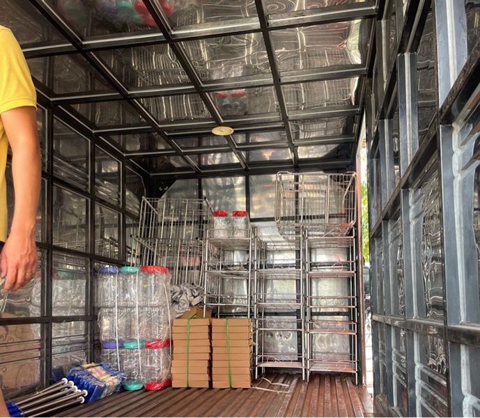 Kệ đứng ống 3T 40X60 inox