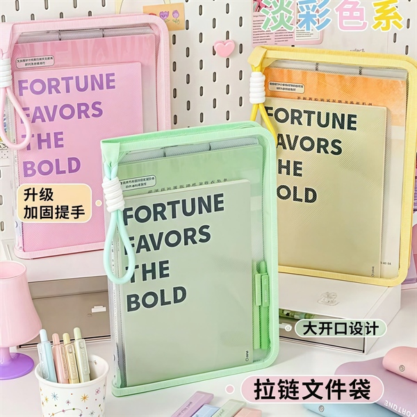 Túi đựng tài liệu trong suốt có khoá và quai xách