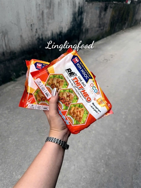 Chả Giò Rế Thịt Heo KIM NGỌC Food 500Gr 30C