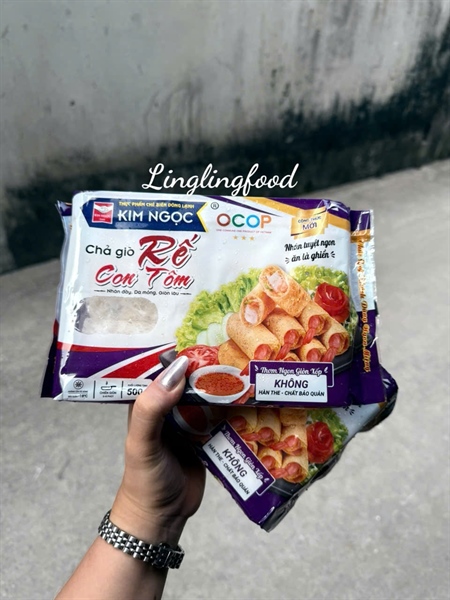 Chả Giò Rế Con Tôm KIM NGỌC Food 500Gr 24C