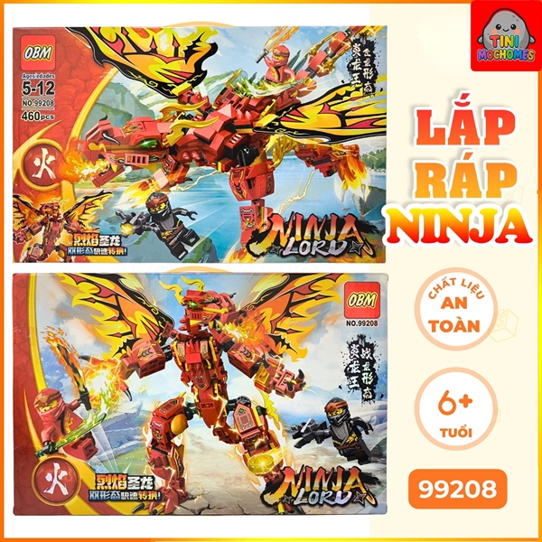 Đồ chơi lắp ráp ninjago robot rồng lửa 99208