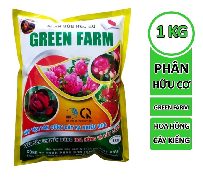 Phân bón chuyên dùng cho Hoa Hồng và Cây Cảnh H.AK Green Farm (giúp tậu tán, cứng cây, ra nhiều hoa) - 1kg