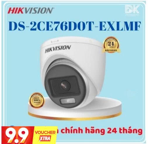 Mắt CAM Hik DS 2CE76D0T-EXLPF (Vỏ nhựa 2MP)