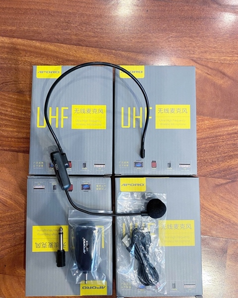 Micro không dây APORO UHF quàng tai