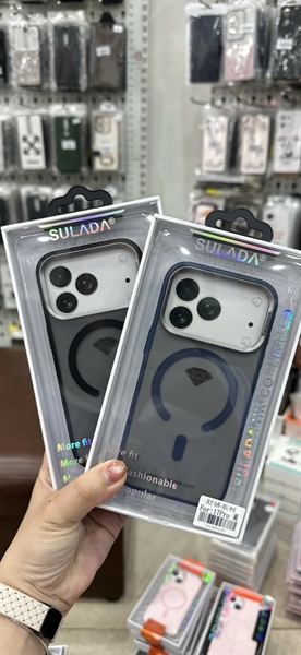 Ốp iPhone 17 Pro 6.3 SULADA Magsafe viền màu