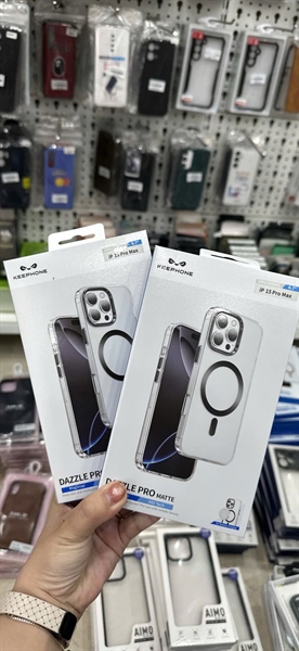 Ốp iPHONE 15 Pro Max 6.7 KEEPHONE DAZZLE Magsafe