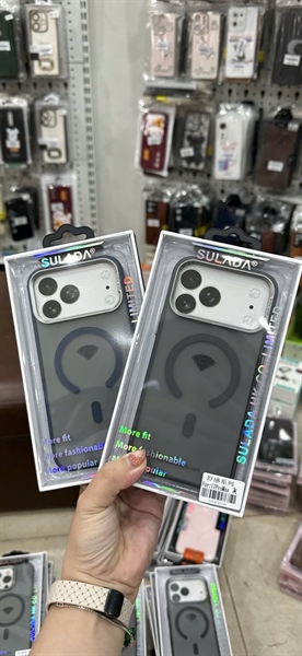 Ốp iPhone 17 Pro Max 6.9 SULADA Magsafe viền màu