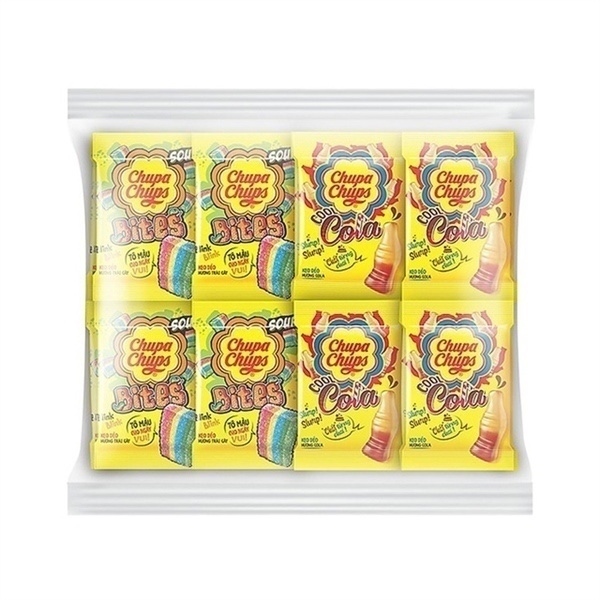 Gói Kẹo Dẻo Chupa Chups Hương Cola & Sourbites