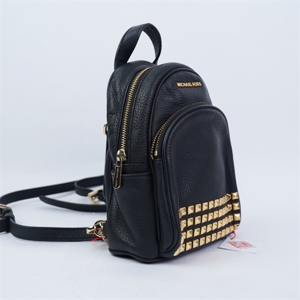 Balo Michael Kors đen 2 strap sz18x7x21 KG+