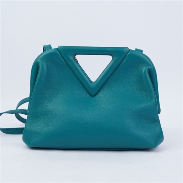 Túi Bottega Veneta Point xanh sz22 KG+