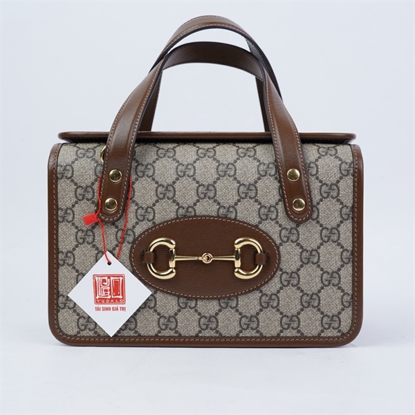 Túi GG Horsebit 1955 xám (645453-486628) sz23 (HT) +