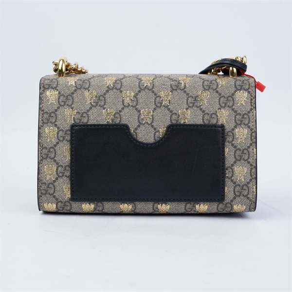 Túi GG Padlock xám kèm 2 chìa (409487-525040) sz20 +