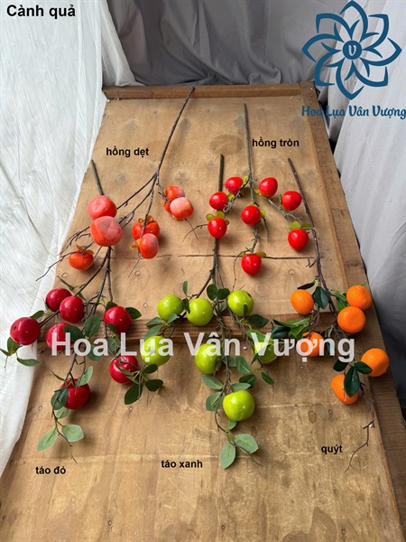 Cành quả táo - Cành quả - Hoa Lụa Vân Vượng