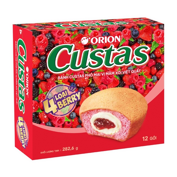 Bánh custas phô mai vị mâm xôi việt quất 282,6g