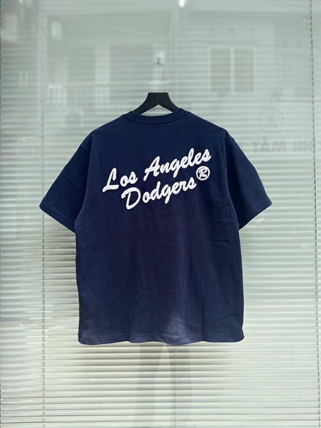 ÁO THUN NEW ERA LA DODGERS DUAL EMBROIDERY TEE NAVY - THÊU LA NAVY