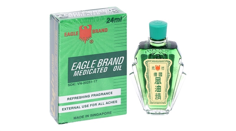 Dầu xanh con ó/Eagle brand medicated oil 24ml