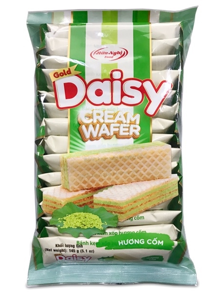 Bánh kem Xốp vị cốm Gold Daisy 145g