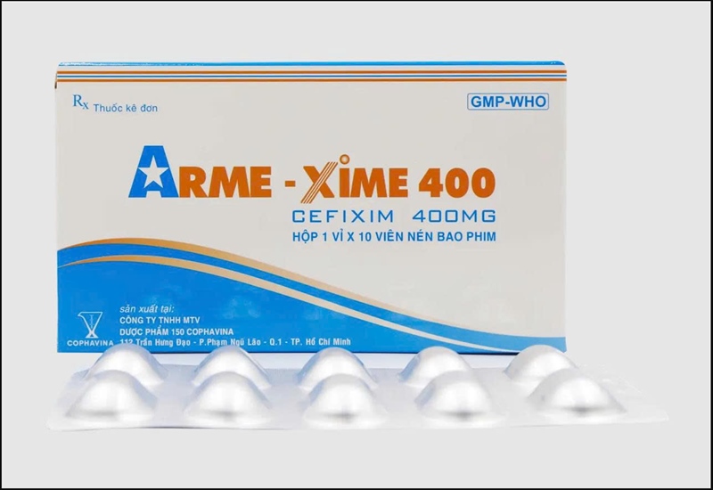 Armexime 400 (Hộp 1 vỉ x 10 viên ) - Cophavina