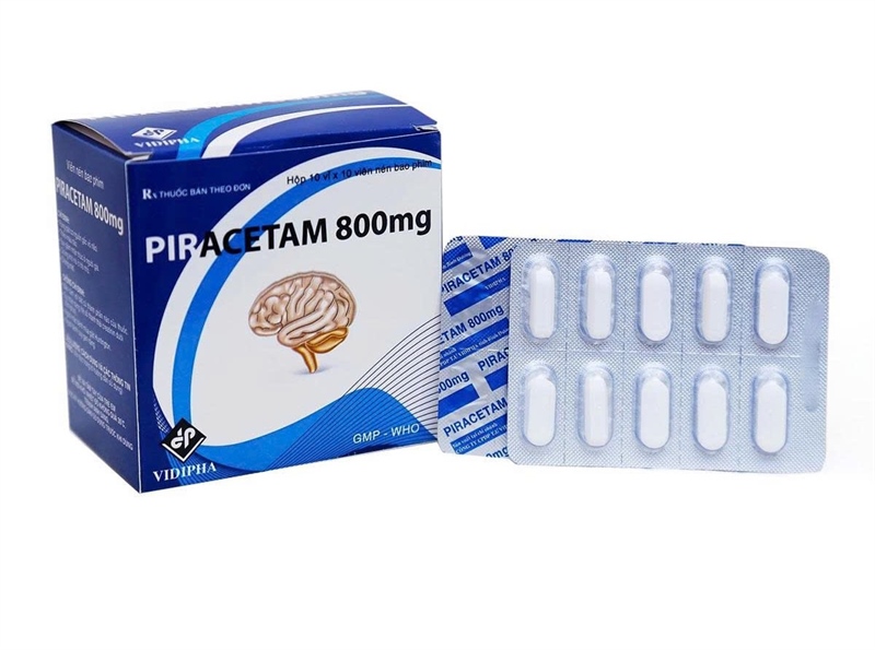 Viên nén Piracetam 800mg Vidipha - (10 vỉ x 10 viên) - Vidipha